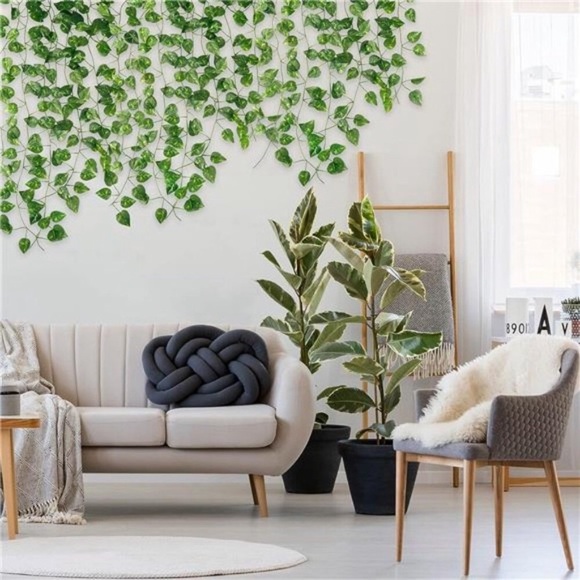 14 Pack 101ft Artificial Ivy Greenery Garland Fake Vines Hanging Plants Backdrop - Picture 5 of 7